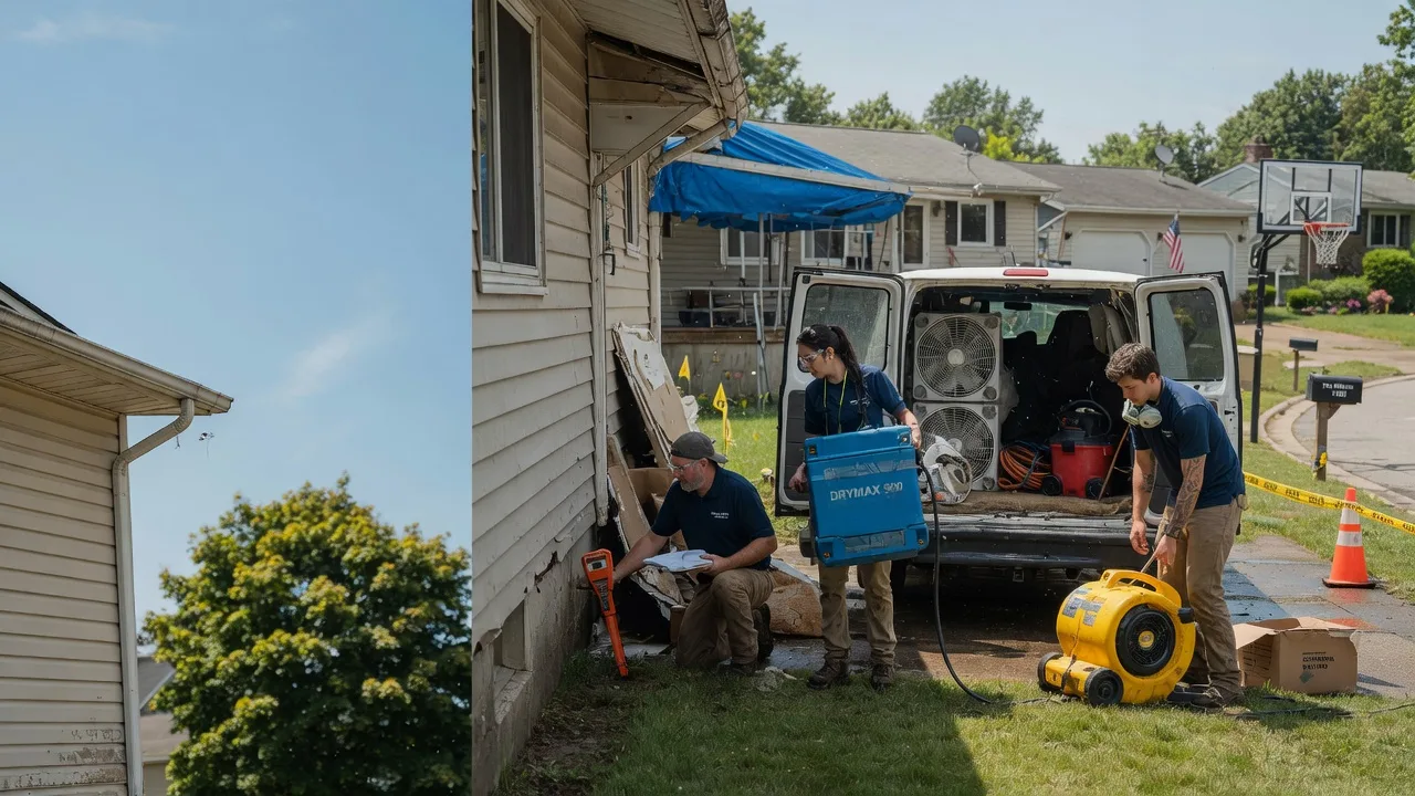 Ceiling Leak Cleanup in Langsville, OH near me